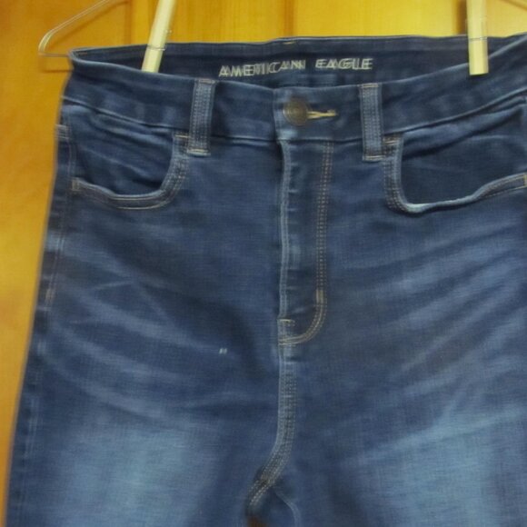 american Eagle Skinny Jeans sz 28 waist Comfy Blue Jeans Denim Blue Jeans 28x27 - Picture 2 of 6